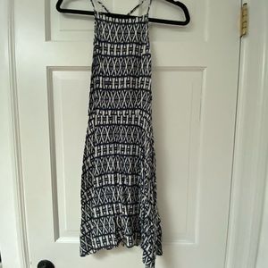 H&M Divided Blue and White Pattern Dress